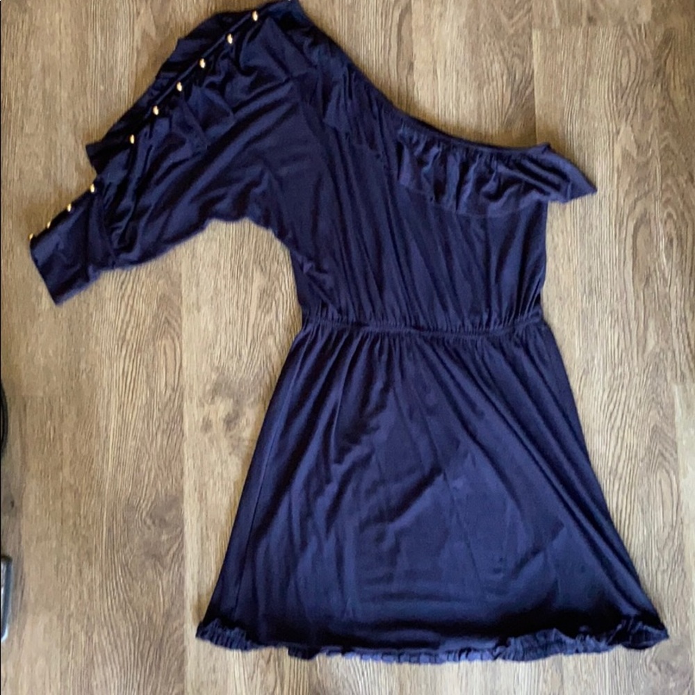 Off Shoulder Nautical inspired mini dress
